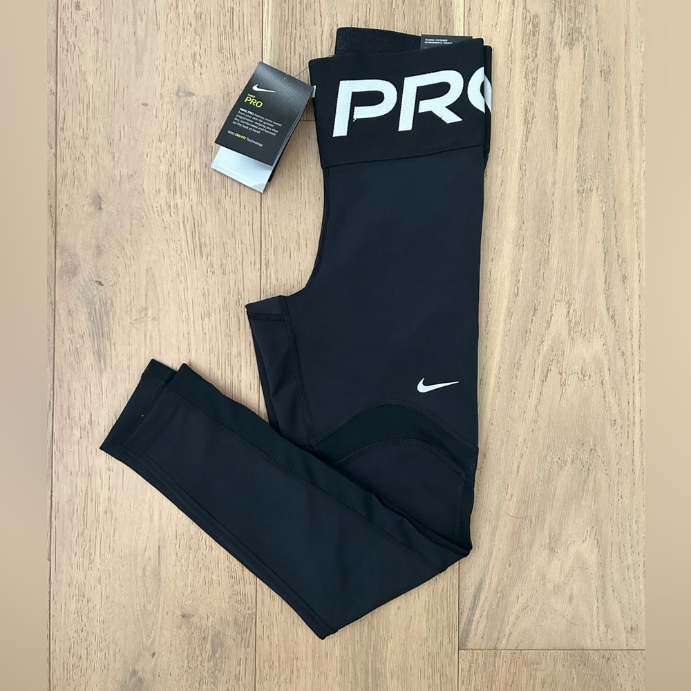 NWT Nike Pro Dri-Fit Black Leggings